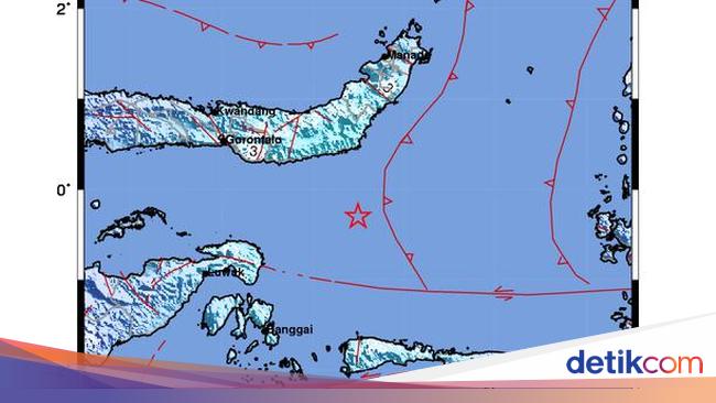 Gempa M 5 7 Guncang Bolaang Uki Sulut Tak Berpotensi Tsunami