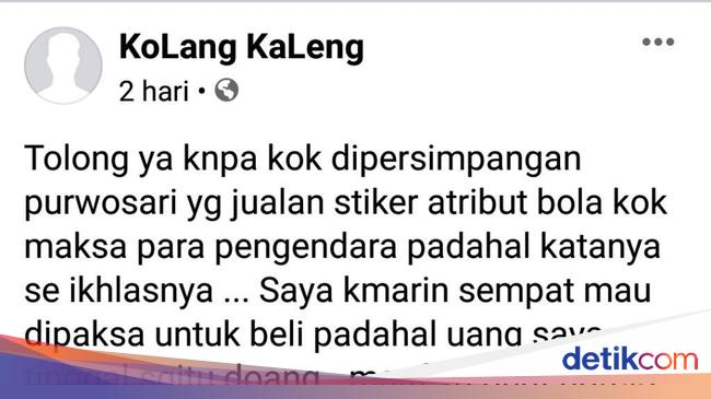 Viral Keluhan Pengendara Dipaksa Beli Stiker di Purwosari Viral Keluhan Pengendara Dipaksa Beli Stiker di Purwosari