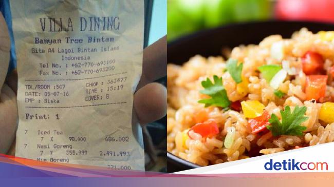 Makan Nasi Goreng Dan Es Teh Buatan Hotel Netizen Ini Habiskan Rp 2 Juta