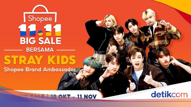 Daebak Stray Kids Jadi Brand Ambassador Baru Shopee