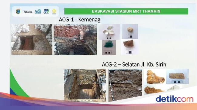 Ragam Artefak Ditemukan di Jalur Proyek MRT Fase 2 Thamrin-Kota