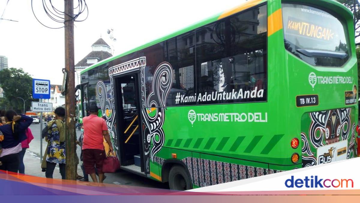 Diuji Coba Gratis, Ini Rute yang Dilayani Bus Transmetro Deli di Medan