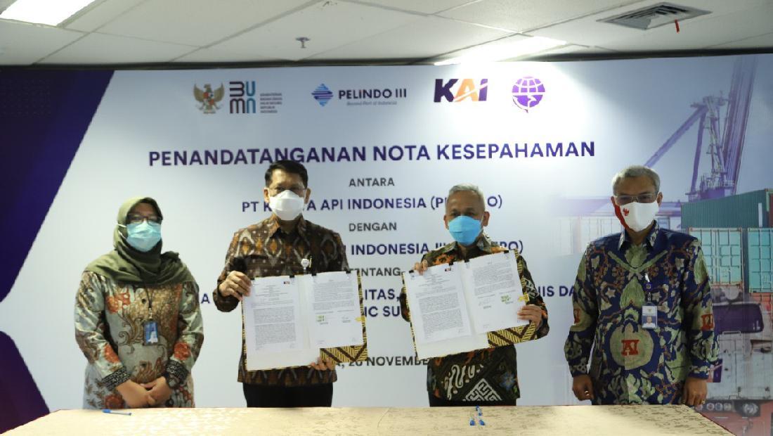 Pelindo III Gandeng KAI Optimalkan Aset Dan Inovasi Proses Bisnis