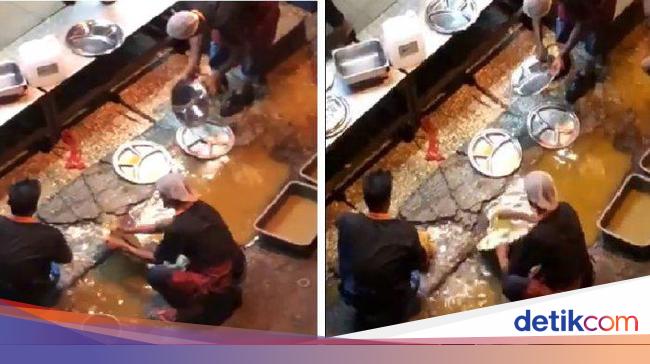 Jorok 5 Penjual Makanan Ini Cuci Alat Makan Pakai Air Kotor