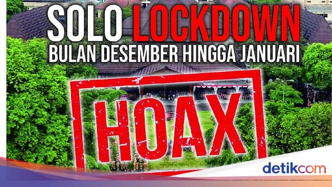 Info Solo Lockdown Sampai Januari Hoax