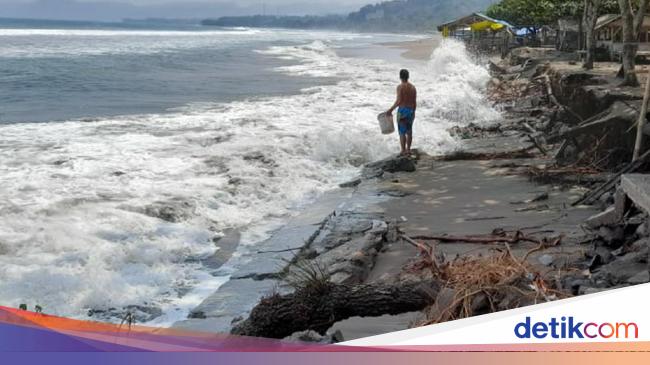 Awas Gelombang Setinggi 6 Meter Berpotensi Terjadi Perairan Selatan Jabar