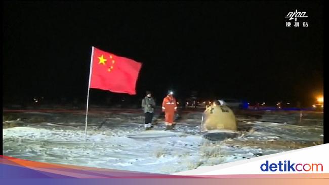 Carrying uncommon moon rocks, a Chinese language spacecraft arrives on Earth