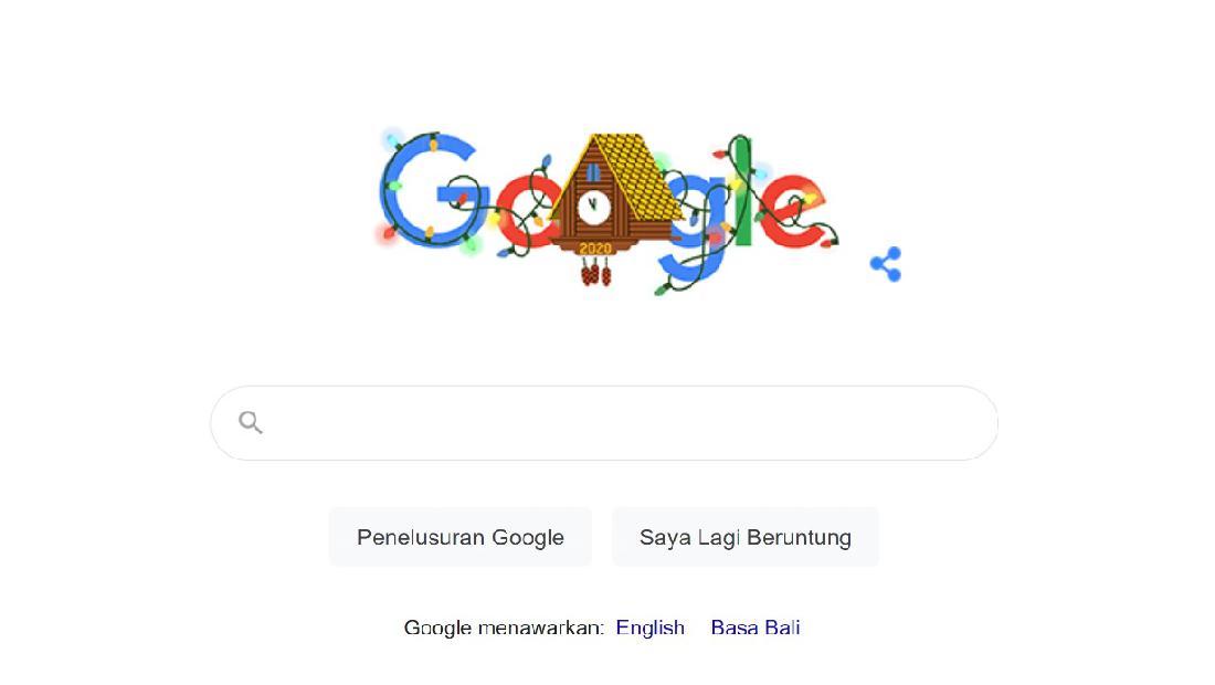 Google Doodle Sambut Malam Tahun Baru 2021