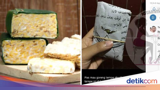 Tempe Dibungkus Kertas Bertuliskan Arab Ini Picu Perdebatan