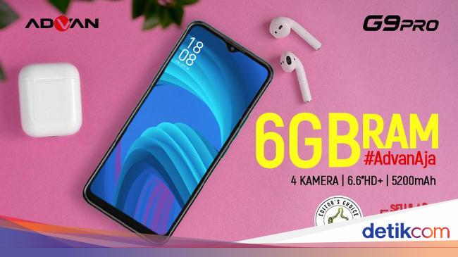 Bawa Ram 6gb Advan G9 Pro Dibanderol Rp 1 6 Jutaan