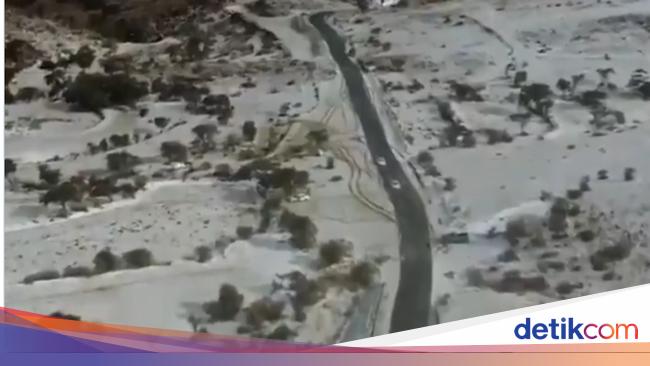 Disebut Tanda Kiamat Ini Daerah Di Arab Saudi Yang Sudah Turun Salju