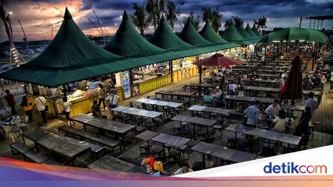 Menikmati Sunset di Food Court Pantai PIK 2