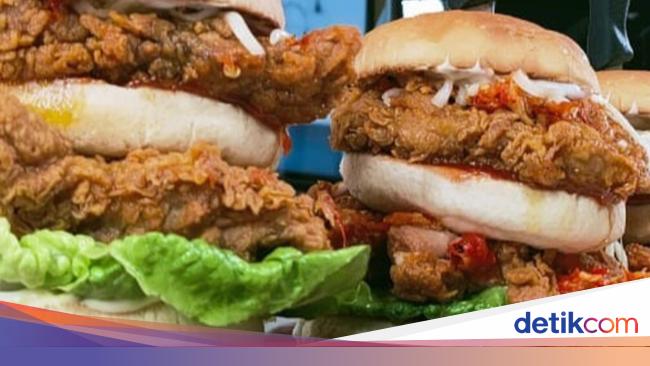 Masak Masak Burger Ayam Geprek Yang Bikin Puas Dan Kenyang