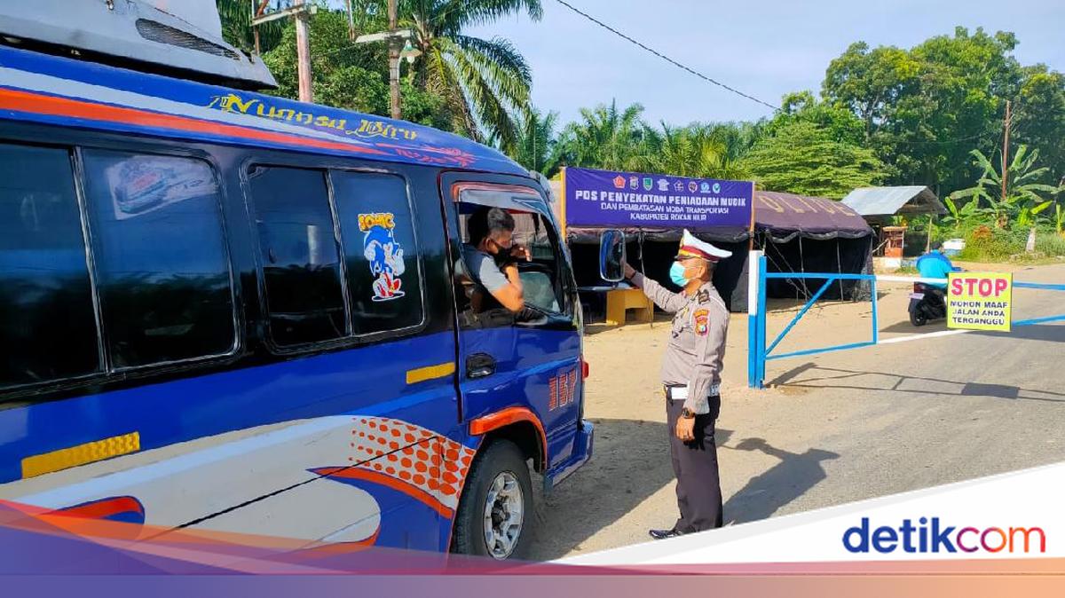 Perbatasan Sumut-Riau Dipasangi Portal demi Cegah Mudik!