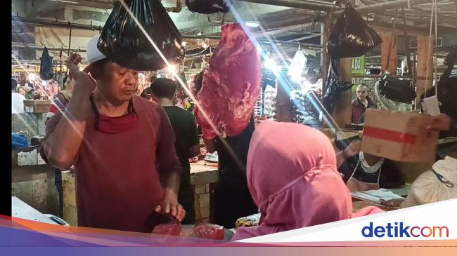 Pasar Rancaekek Jelang Lebaran, Harga Daging Sapi di Pasar Rancaekek Bandung Melonjak