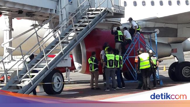 Seconds Batik Air plane suddenly advances and crashes into Garbarata in Bali