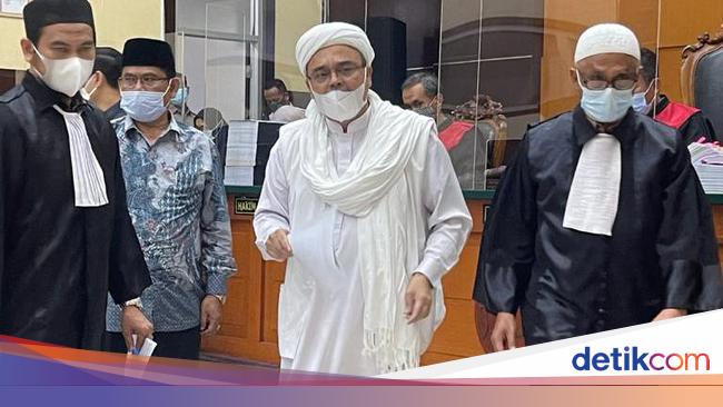 Rangkuman 3 Vonis Habib Rizieq 4 Tahun 8 Bulan Bui Denda Rp 20 Juta