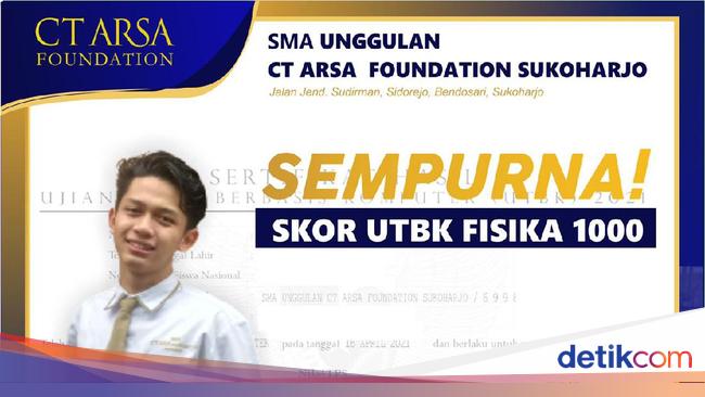Rahasia 2 Siswa CT Arsa Raih Nilai Sempurna SBMPTN, Ada  