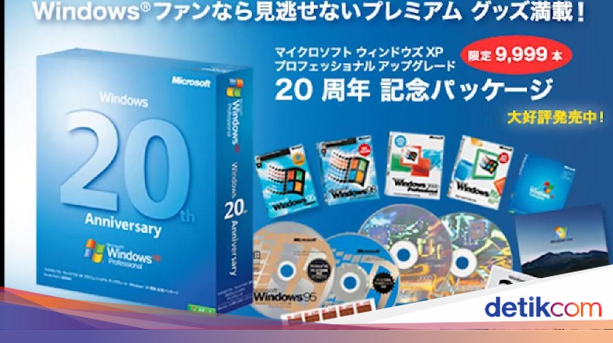 Intip Windows XP 20th Anniversary Edition yang Langka