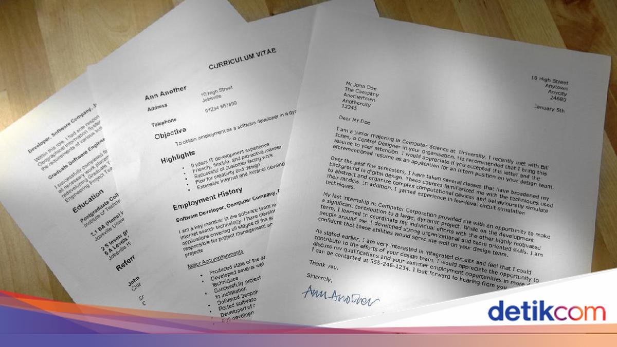 Contoh Surat Lamaran Kerja yang Benar, Lengkap Format Word Siap Pakai