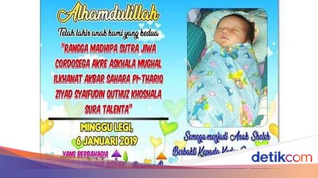 4 Fakta Soal Anak Dengan Nama Hingga 19 Kata Di Tuban