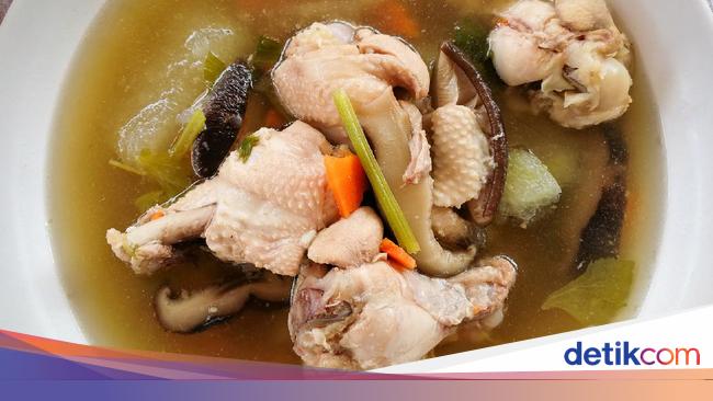 Resep Sup Ayam Jamur Shitake Yang Berkuah Bening Segar