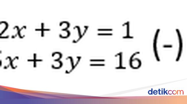 Persamaan Linear Dua Variabel Metode Grafik Substitusi Dan Eliminasi