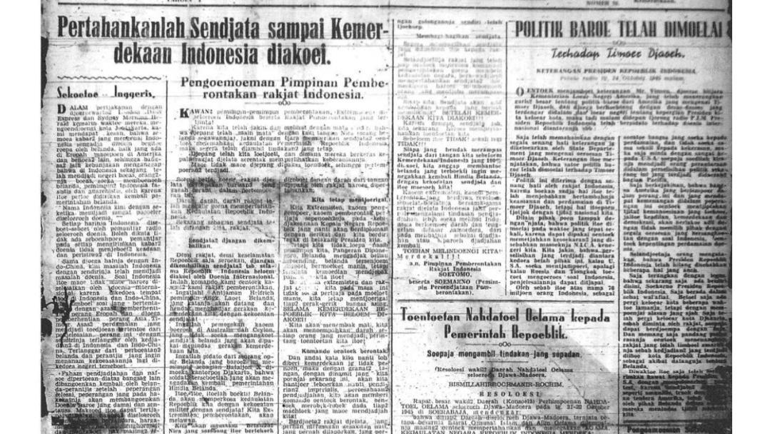 Resolusi Jihad 22 Oktober 1945: Isi Naskah Dan Cikal Bakal Hari Santri