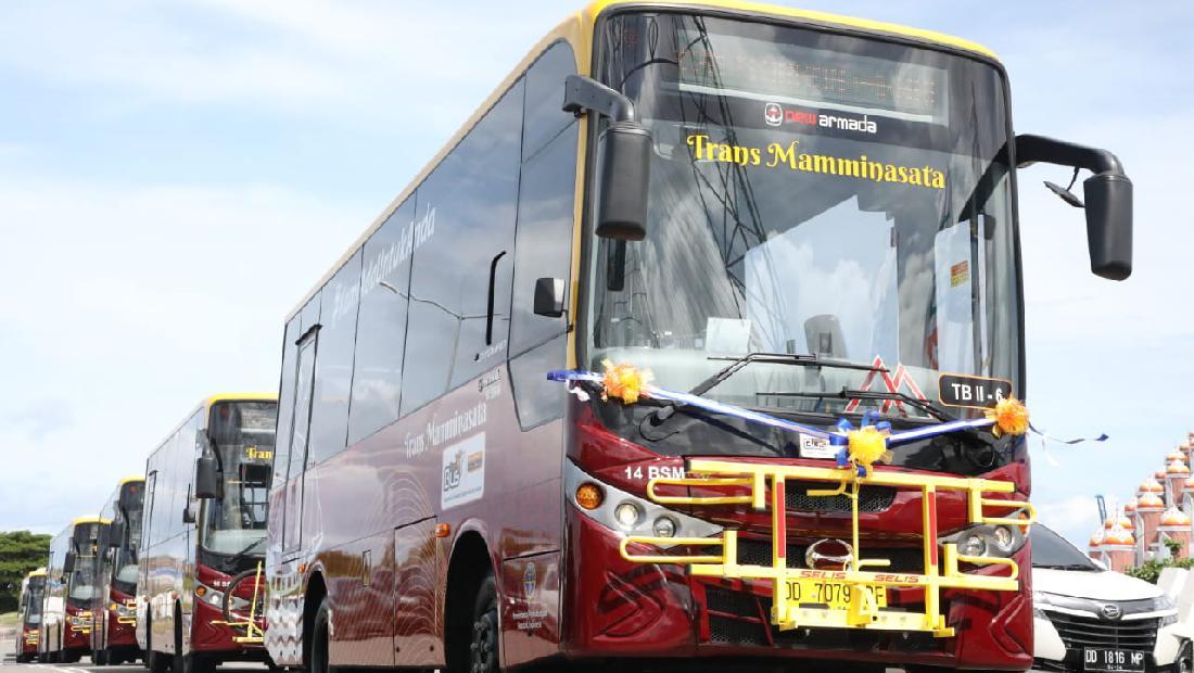 Rute-Jam Operasional Bus Trans Mamminasata Diluncurkan Kemenhub Di Makassar