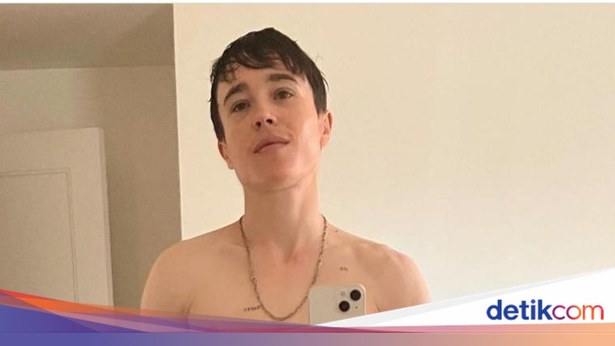 Foto Elliot Page Shirtless, Pamer Dada Rata Setelah Operasi Angkat Payudara