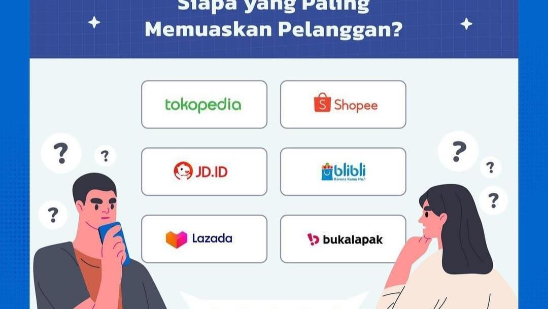 Hasil Survei Marketplace Paling Memuaskan Pelanggan, Juara 1 Adalah..