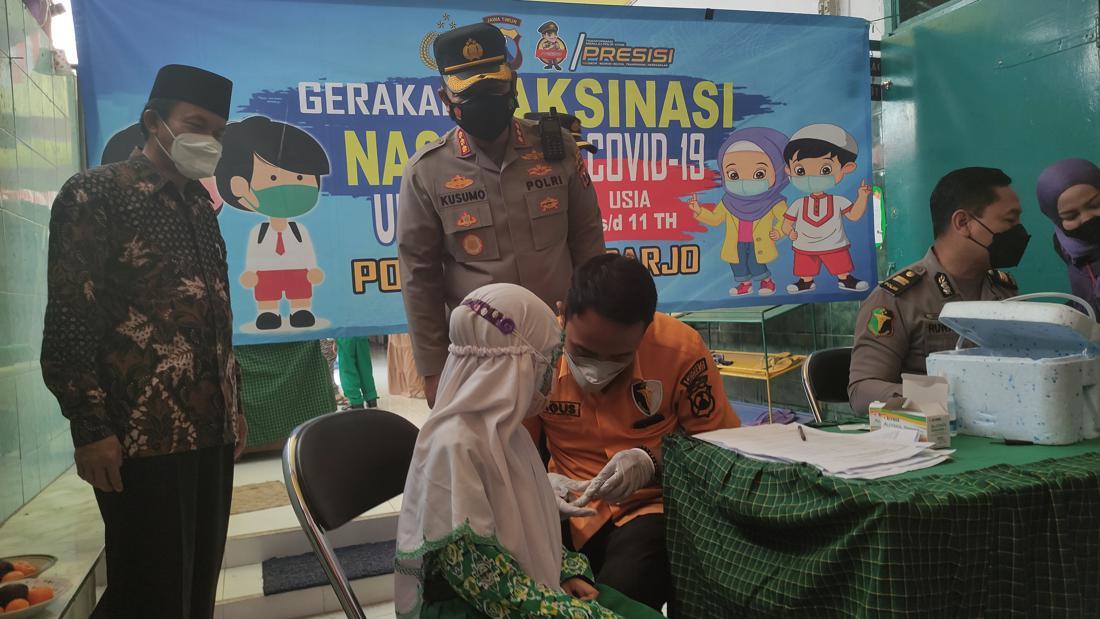 Polisi Sidoarjo Pantau Vaksin Anak Usia 6-11 Tahun, Sekolah Diimbau ...