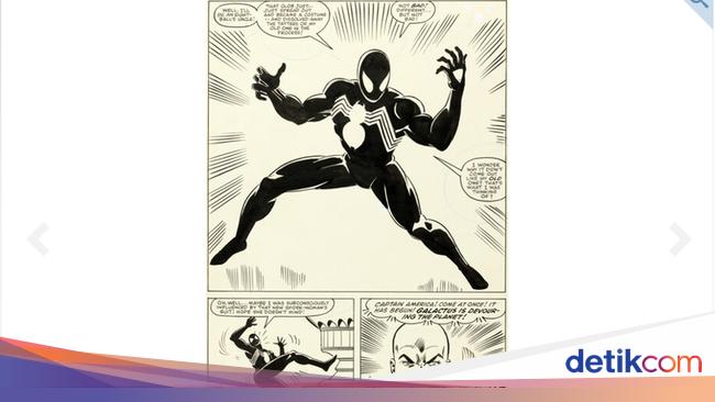 Cetak Rekor Halaman Komik Spider Man Laku Rp 48 Miliar