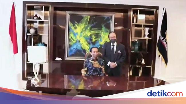 When Surya Paloh ‘Loves’ Jokowi Chair of the Library Card – 2 Grandchildren