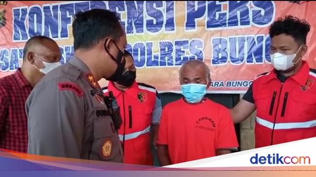 This is the look of the female killer’s biological brother wrapped in a sack in Jambi