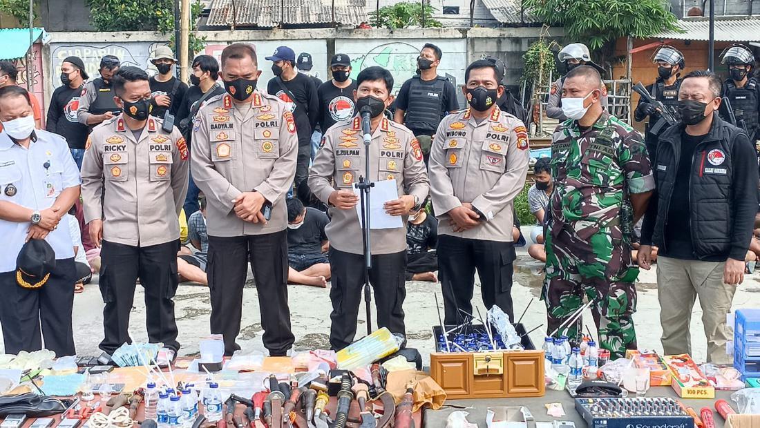 Gerebek Narkoba, Ratusan Polisi 'Kepung' Kampung Bahari Jakut