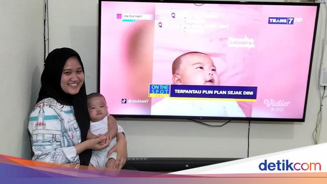 Unusual, a 3-month-old baby in Asahan North Sumatra can speak