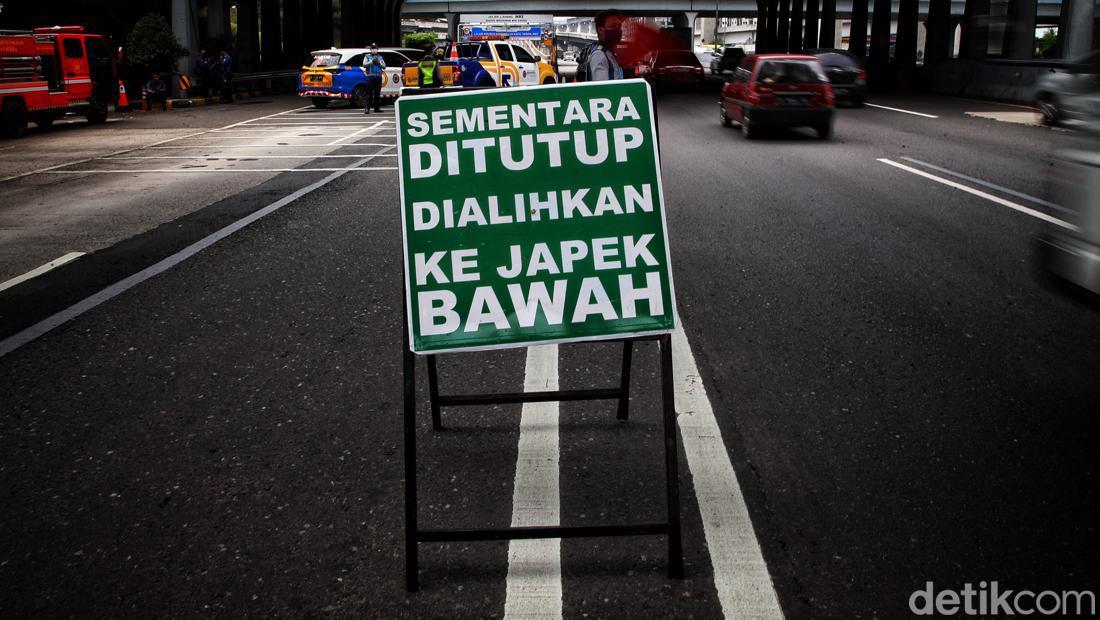 Begini Suasana Jalan Tol Layang MBZ Bekasi Yang Ditutup Sementara