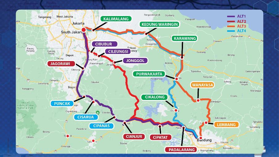 4 Rute Alternatif Jakarta-Bandung Saat One Way Arus Balik Di Tol 6-8 Mei