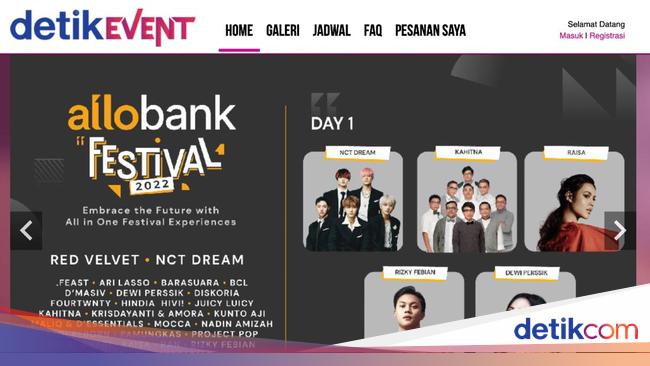 Apology detikEvent for Ticket Sales Allo Bank Festival 2022