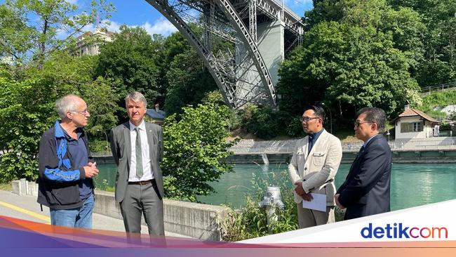 Heinrich, a resident of Bern who helps Eril’s younger brother Ridwan Kamil’s son on the Aare River