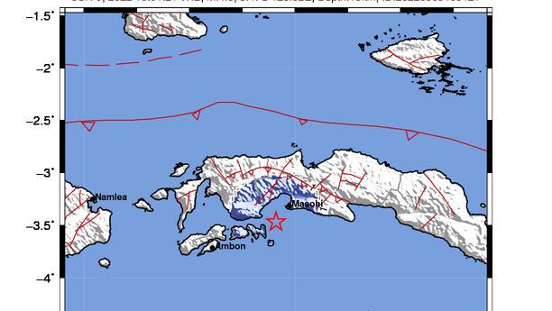 Gempa Susulan M 5,5 Guncang Maluku Tenggara Barat