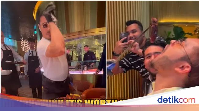 The Steak Sprinkled with Salt by Salt Bae, This Visitor Spent IDR 33.7 Million!