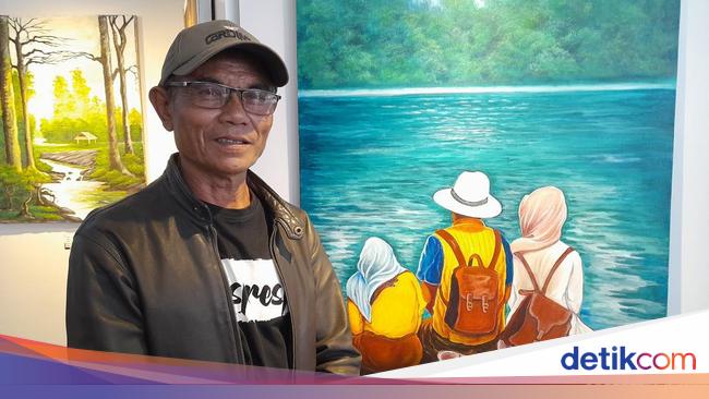 Ucok’s ‘Waiting for Kang Emil’ Painting Purchased by RK for IDR 10 Million!