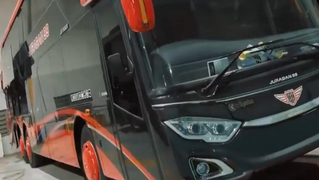 bus akap po juragan 99 bikin terobosan toiletnya bisa dipakai untuk bab jollynews