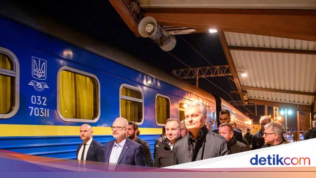 Ini Kereta Perang Ukraina, Bawa Macron-Jokowi Lewat Area Tempur Lawan Rusia
