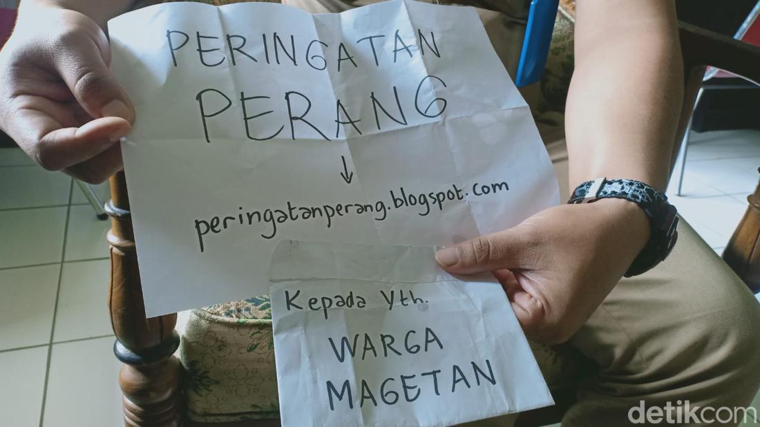 Warga Magetan Diteror 3 Surat Kaleng, Isinya Ajakan Perang