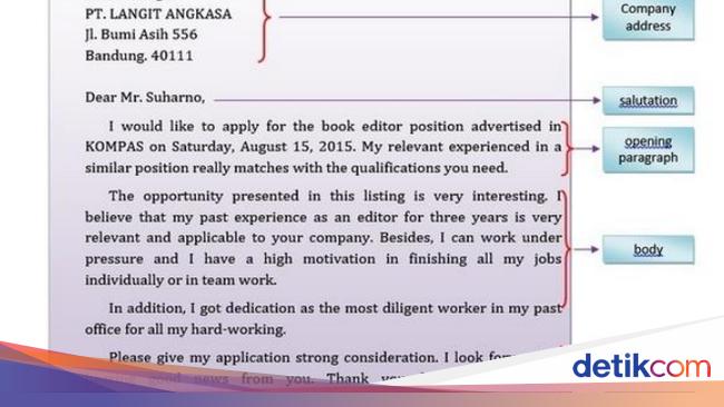 Contoh Application Letter Lengkap dengan Pengertian dan Strukturnya
