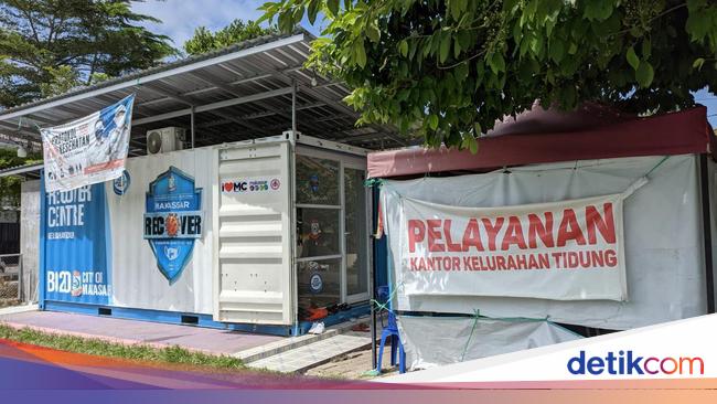 Melihat Kantor Kelurahan Di Makassar Numpang Di Kontainer Pelayanan