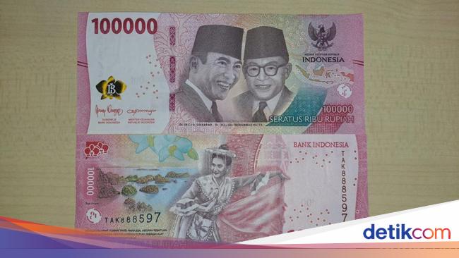 Wujud Uang Kertas Baru Pecahan Rp 100 000 Sampai Rp 1 000